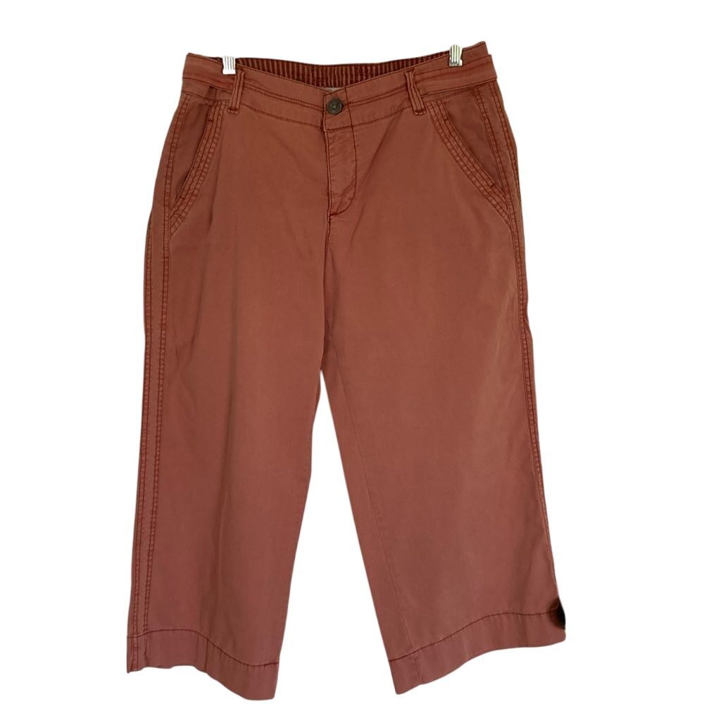 Anthropologie Hei Hei Wide Leg Crop Pant Size‎ 29 Salmon Cotton Summer